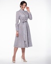 Kleid bedruckt grau-gold