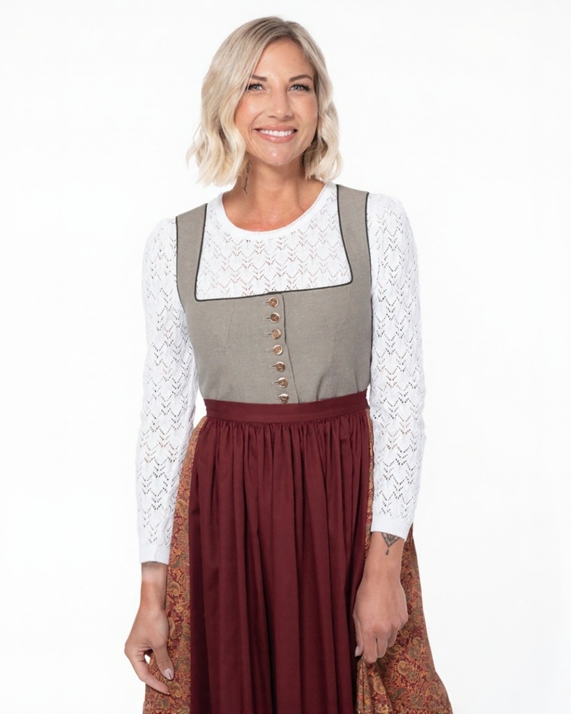 Dirndlpullover weiß