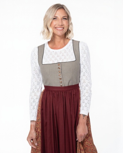 Dirndlpullover weiß